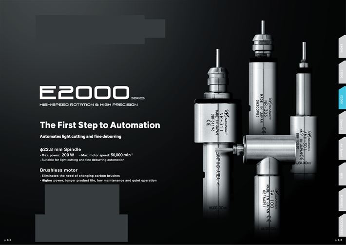 中西 NAKANISHI E2000系列 高速电主轴 ----