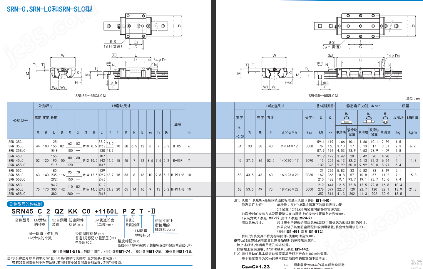 ab4925467362a636059ea7239c51c764_4_0b5f77a73125e21c5450beb398a1531c.png THK免維護(hù)線性滑軌SNR30LC2SSC0E+1240LH